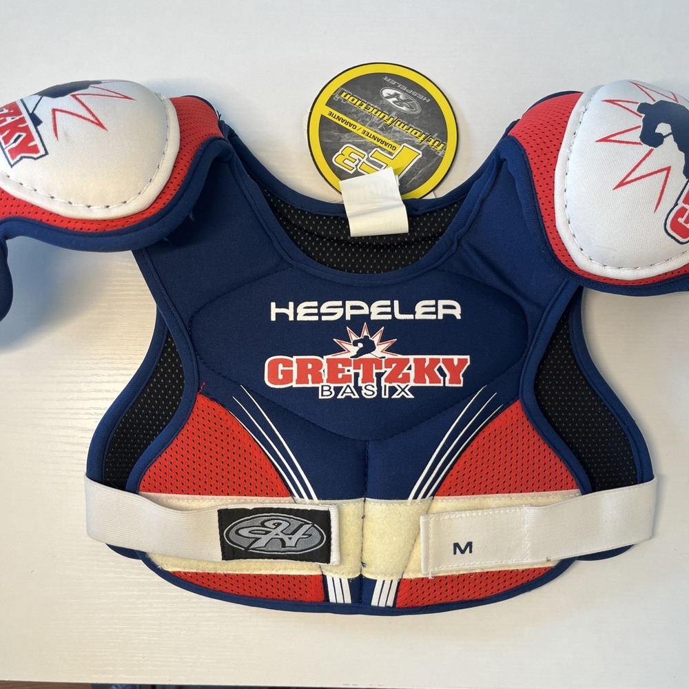 Wayne Gretzky BASIX Youth Hockey Shoulder Pads Size Medium M NWT Hespler